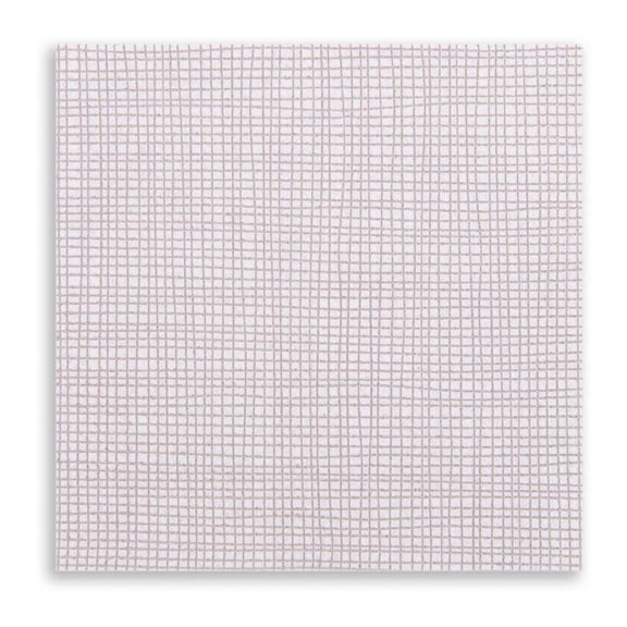 Luxenap Square White Paper Cocktail Napkin - Micropoint, 2-Ply, with Gray Threads - 7 3/4" x 7 3/4" - 4800 count box