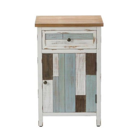Luxenhome WHIF1442 Multi-Color Wood Side Accent Table