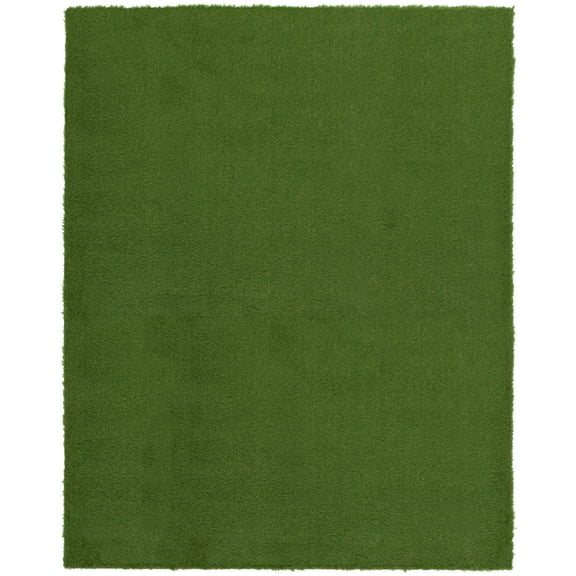 Luxeturf 8'x10' Green Luxury Faux Grass Rug