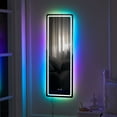 thumbnail image 1 of Luxfurni 42"x14"Full Length Mirror with Lights RGB Color Changing Lighted Mirror Wall Mounted Full Body Mirror, 1 of 12