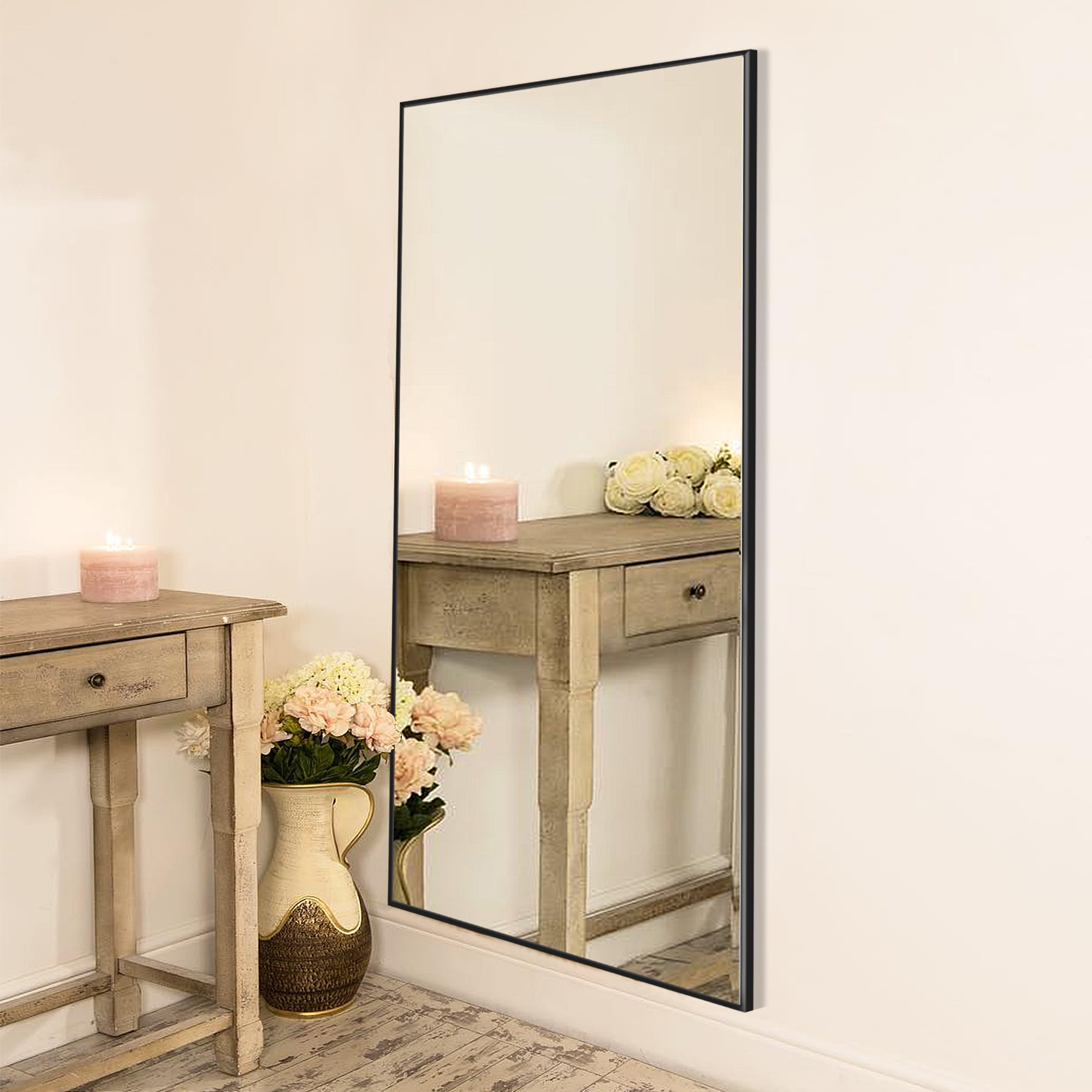 Luxhomez 71" x 24" Oversize Full Length Mirror with Stand, Large