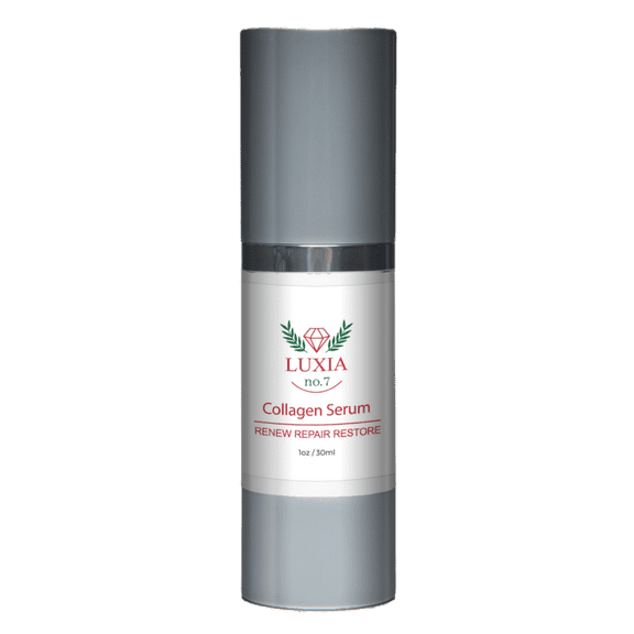 Luxia No. 7 Skincare- Collagen Serum-Luxury Anti Aging Face Serum Treatment Formula for Men and Women. Effective for Fine Lines and Under Eye Wrinkles.