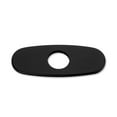 thumbnail image 1 of Luxier  6 in Bathroom Sink Faucet Hole Cover Deck Plate Escutcheon Matte Black, 1 of 5