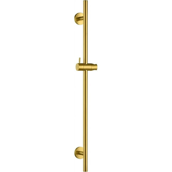 Luxier SB01-30-G 30 in. Adjustable Slide Bar for Handheld Showerheads in Brushed Gold