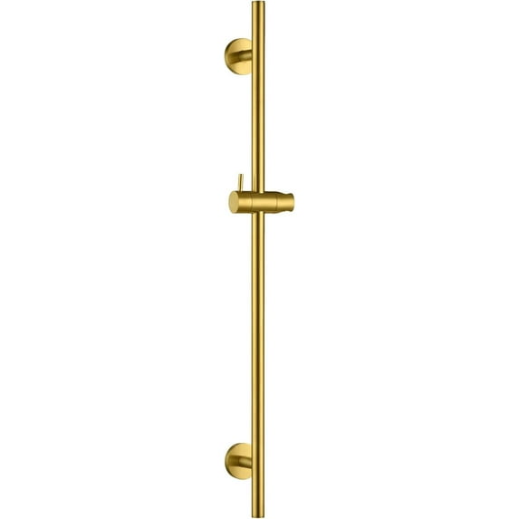 Luxier SB01-30-G 30 in. Adjustable Slide Bar for Handheld Showerheads in Brushed Gold