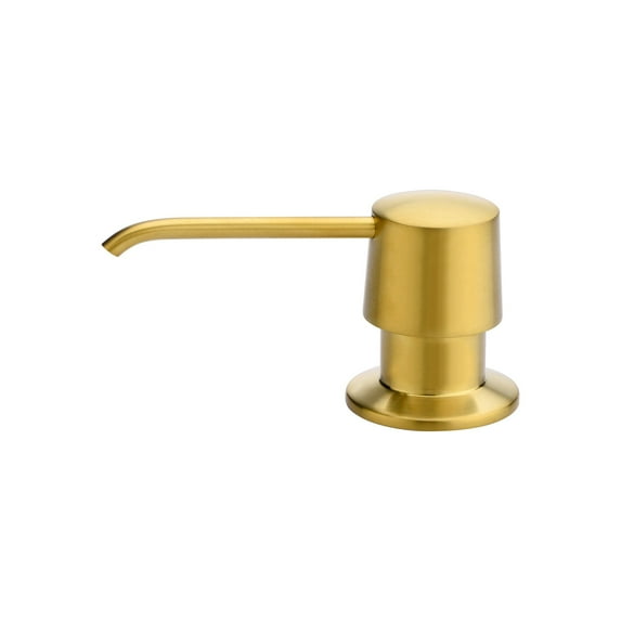 Luxier SC04-T Countertop Deck-Mount Metal Soap and Lotion Dispenser Brushed Gold