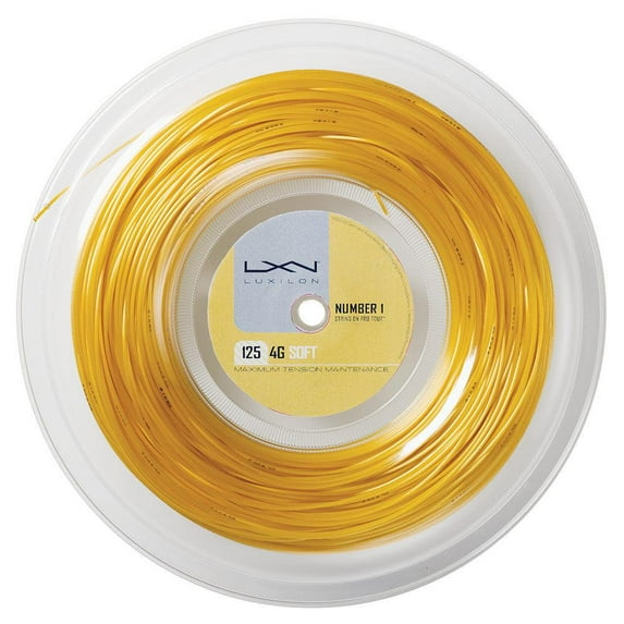Luxilon 4G Soft 17G Tennis String Reel Gold ( )