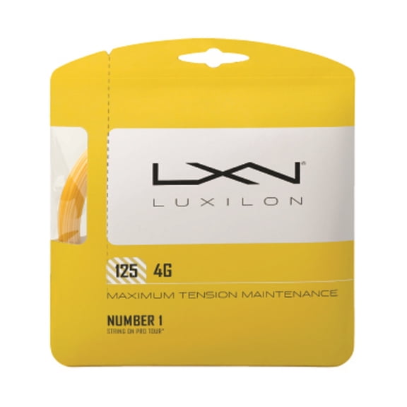 Luxilon 4G 125 16L Gauge Tennis String Set, Gold