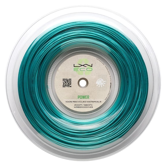 Luxilon Eco Power 125 Tennis String Reel, 16L Gauge, 200m, Teal