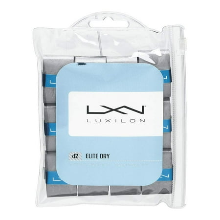 Luxilon Elite Dry Grip 12-Pack Overgrips Silver