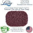 thumbnail image 1 of Luxiny American Made Soap Saver for Soap Dishes & Shower Soap Holders - Helps Handmade Soap Last Longer - Made from Plant Based Environmentally Friendly Bioplastics Raspberry - 2 Pack, 1 of 2