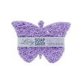 thumbnail image 1 of Luxiny American Made Soap Saver for Soap Dishes & Shower Soap Holders - Helps Handmade Soap Last Longer - Made from Plant Based Environmentally Friendly Bioplastics Lilac Butterfly, 1 of 4