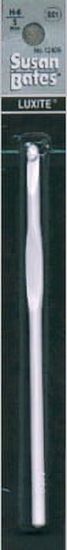 Luxite Plastic Crochet Hook-Size H8/5mm 5.5"