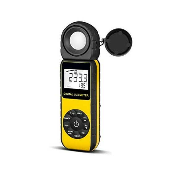 Luxmeter Lumen Meter Handheld Light Calibrator With 270 Rotatable Detector, Measuring Ran 0.1~300,000Lux ,High Precision
