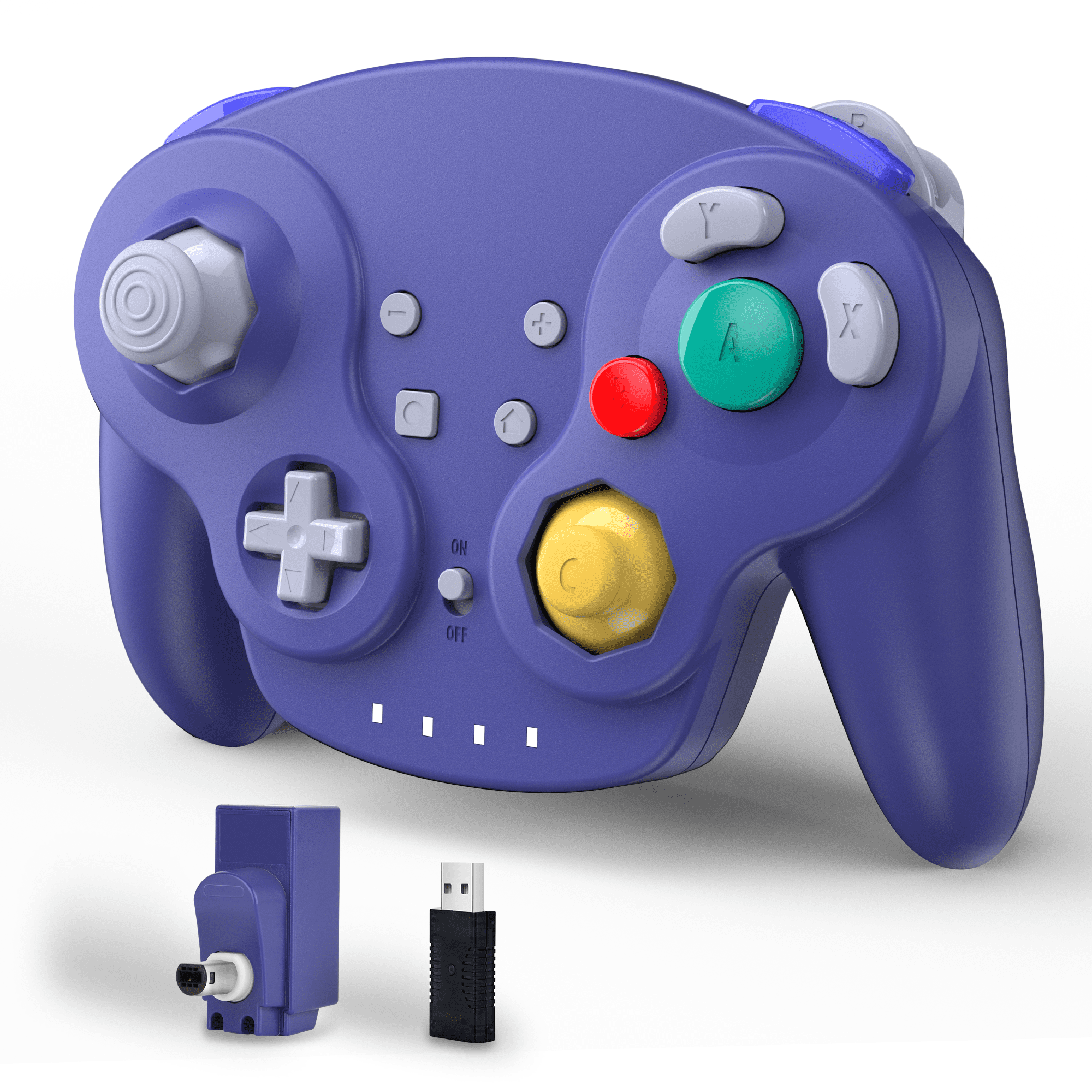 Luxmo Wireless GameCube Controller 2.4GHZ Remote Game Joystick
