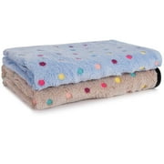 Luxmo 2 Pack Blanket Pet Blanket, Medium, Pink