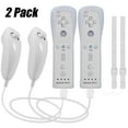 thumbnail image 1 of Luxmo 2in1 Built in Motion Plus Remote Controller Nunchuck Set for Wii&Wii U Console Video Games(2 Pack), 1 of 6