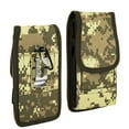 thumbnail image 1 of Luxmo Belt Holster for Motorola Edge 2023, Vertical Rugged Nylon [Card Slots & Pen Holder] Phone Carrying Pouch Clip Case with Secure Strap, Loops (Fits with Rugged Cases) - Digital Army Camo, 1 of 8