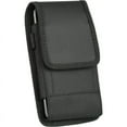thumbnail image 1 of Luxmo Belt Holster for TCL 50 XL NXTPAPER 5G, Vertical Rugged Nylon [Pen Holder] Phone Carrying Pouch Clip Case with Secure Velcro Closure, Loops - Black, 1 of 9