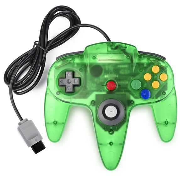 Luxmo Classic N64 Controller, Wired N64 Gamepad Controllers with Upgraded Joystick for N64 Video Game Console N64 system