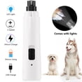 thumbnail image 1 of Luxmo Dog Nail Grinder Trimmer USB Rechargeable Pet Dog Cat Nail Grinder Clippers for Dog Cat Paws（White）, 1 of 8