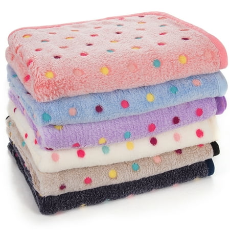 Luxmo Kitten Blanket, 6 Pack Small Dog Cat Pet Blankets Puppy Fleece Blankets Sleep Mat Pad Cover for Kitten Puppy Rabbit