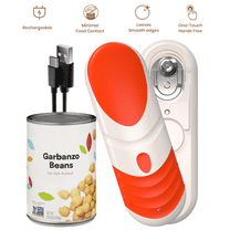Luxmo Rechargeable Electric Can Opener, Automatic Handheld Can Openers with Auto Stop Function for Kitchen