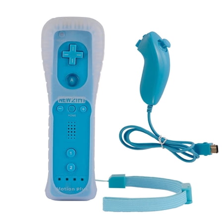 Luxmo Remote& Nunchuck Motion Plus Controller Combo Set for Wii / Wii U Console Video Games