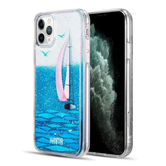 Luxmo Waterfall Fusion Liquid Sparkling Quicksand Case For Iphone 11 Pro - Sailing In Paradise