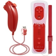 Luxmo Wii Remote Controller Motion Plus and Nunchuck Controller for Wii/Wii U Console Video Games
