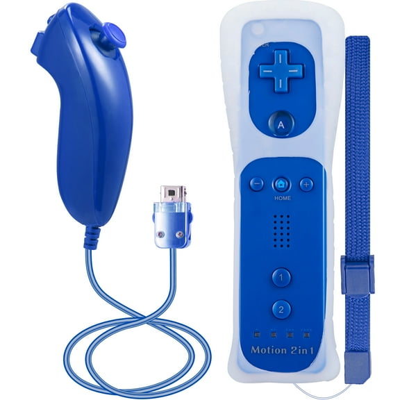 Luxmo Wii Remote Controller Motion Plus and Nunchuck Controller for Wii/Wii U Console Video Games