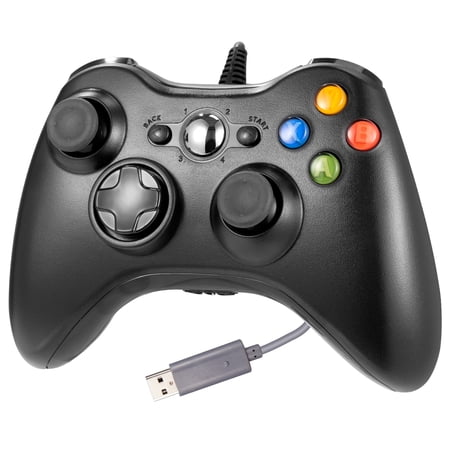 Luxmo Wired Xbox 360 Controller Gamepad Joystick Compatible with Xbox 360 /PC/ Windows 7 8 10