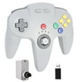 thumbnail image 1 of Luxmo Wireless 2.4G N64 Controller Game Pad Joystick for N64 Game System/Switch PC Mac, 1 of 9
