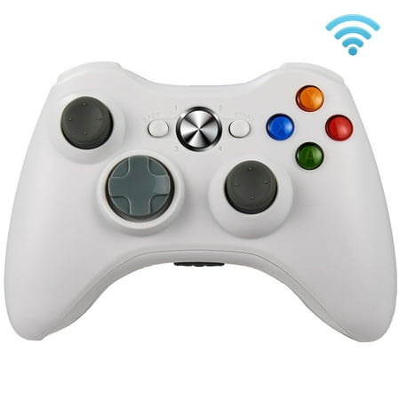 Luxmo Wireless Controller for Xbox 360, 2.4GHZ Game Joystick Controller Gamepad Remote for Xbox 360 Slim Console, PC Windows 7,8,10