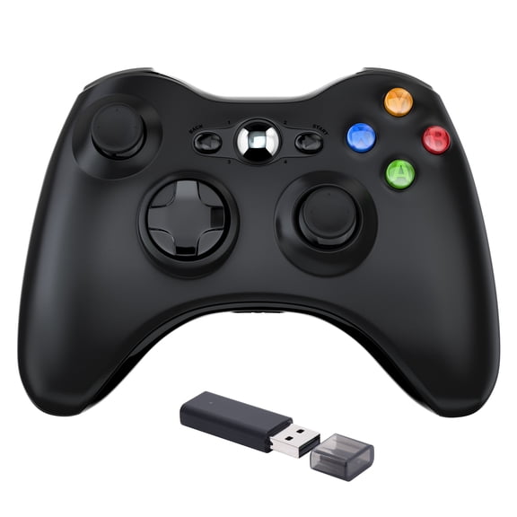 Luxmo Xbox 360 Wireless Controller, 2.4G Wireless Controller Gamepad with Vibration for Xbox 360 Windows 7 8 10