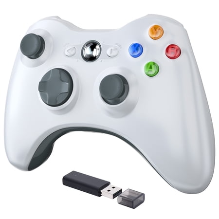 Luxmo Xbox 360 Wireless Controller, 2.4G Wireless Controller Gamepad with Vibration for Xbox 360 Windows 7 8 10