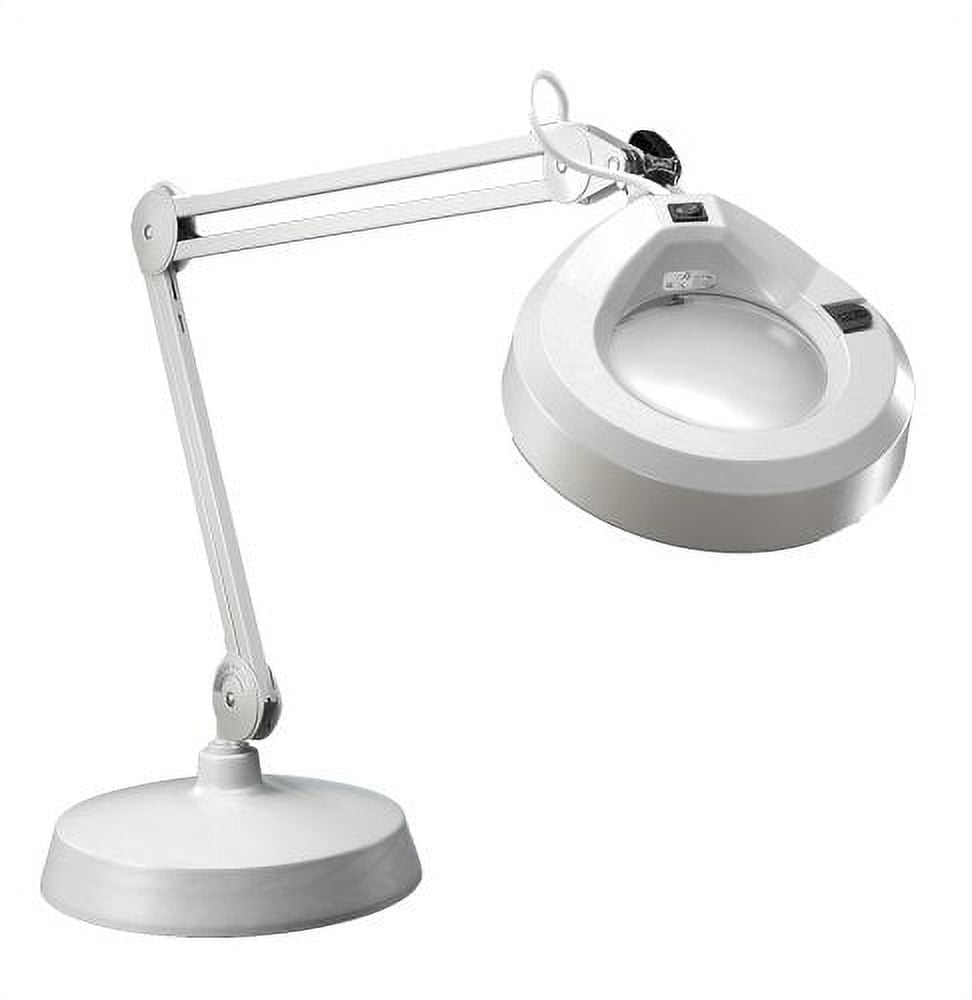 1.75X Magnification 5” Diameter Lens 3 Diopter LED Magnifying Lamp on  Articulating Arm with Heavy-Duty Table Clamp