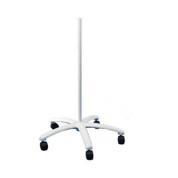 Luxo 50036LG 34" Rolling Floor Stand with Casters and Glides, Light Grey