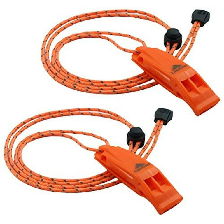 LuxoGear Emergency Whistles with Lanyard Safety Whistle Survival