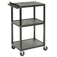 thumbnail image 1 of Plastic Audio Visual & Instrument Cart 32 X 24 X 54 Three Shelves, 1 of 1