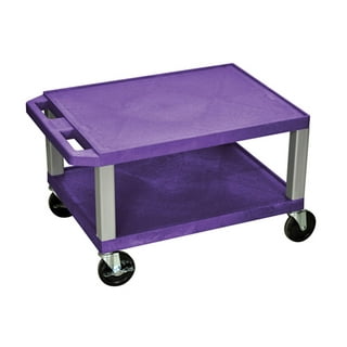 Metro MyCart™ Purple Plastic 3-Shelf Allergen Free Zone Utility