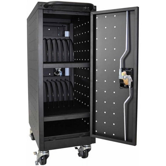 Luxor 16 Tablet/Chromebook Charging Cart, 34"H x 12.12"W x 20.25"D