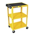 thumbnail image 1 of Luxor Leader 18" x 24" Adjustable Height Metal Utility Cart - Yellow, 1 of 5