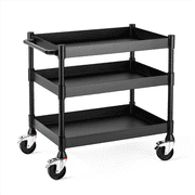 Luxor MightyHaul 24 Inch Heavy Duty 3 Shelf Utility Cart