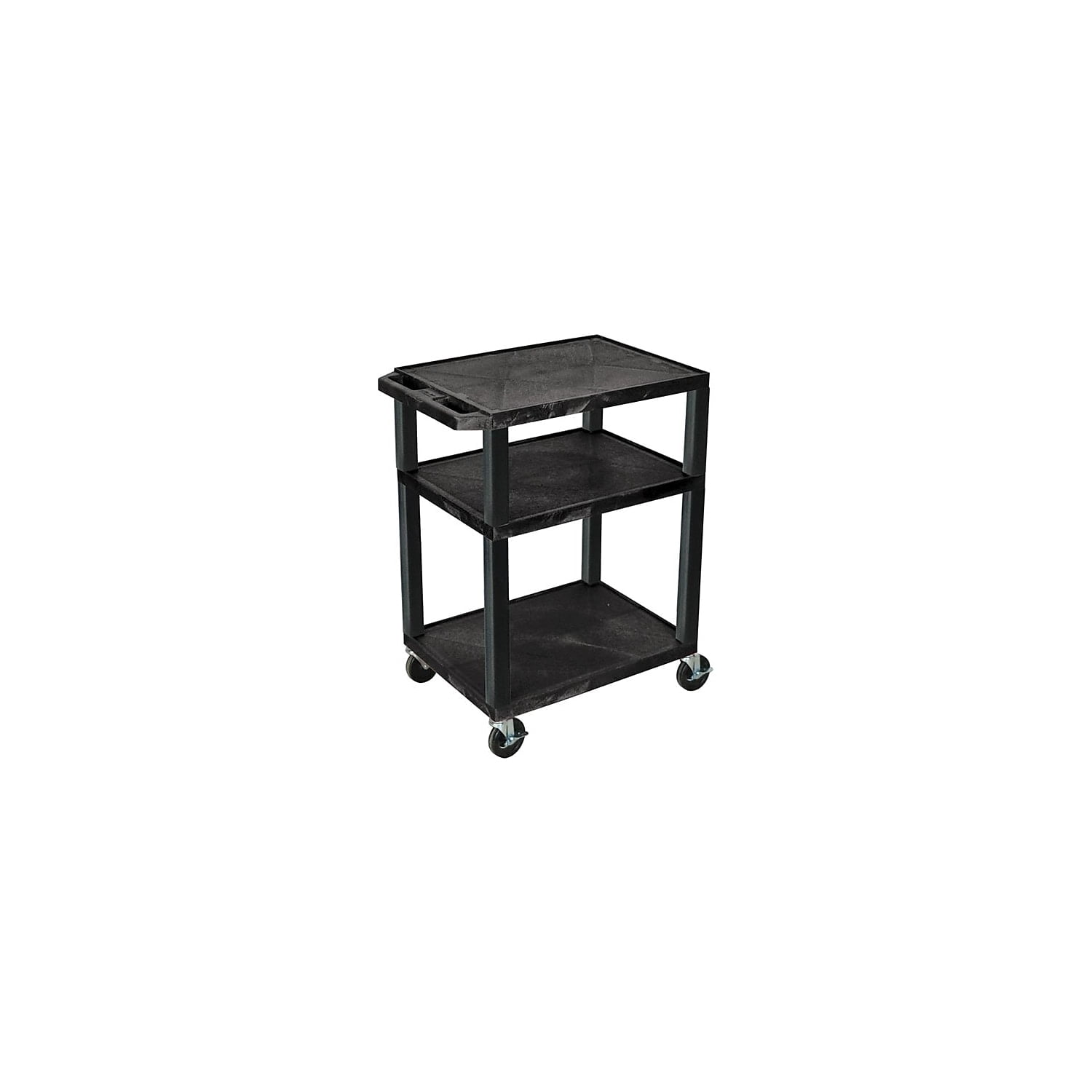 Luxor Tuffy Three Shelf Utility Cart, 18 Luxor Tuffy Three Shelf Utility Cart, 18