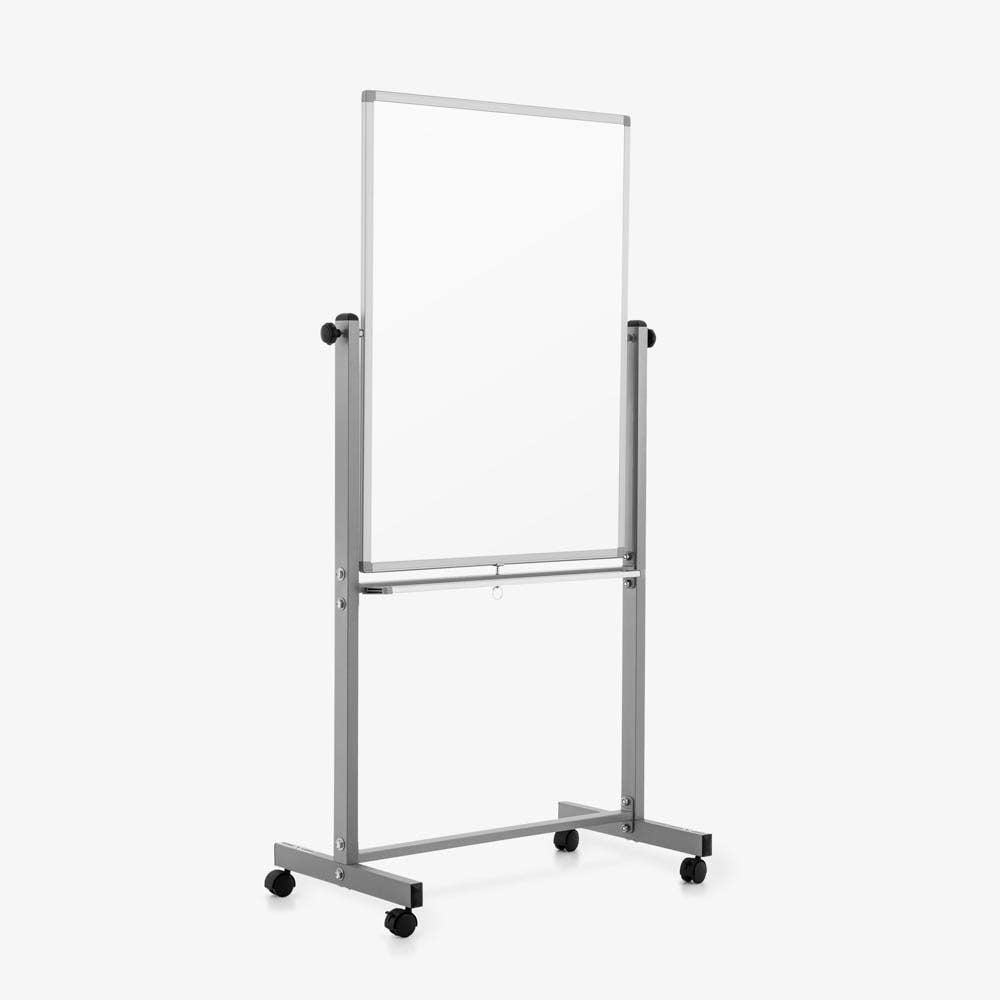 Luxor Dry Erase Magnetic Mobile Porcelain White Board, 30x40, Double-Sided