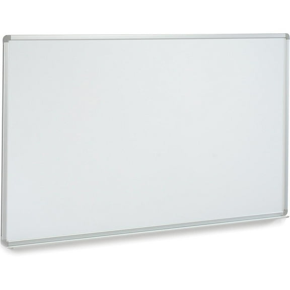 Luxor 695479 Porcelain Dry Erase Whiteboard, 96 x 40 in. - Aluminum