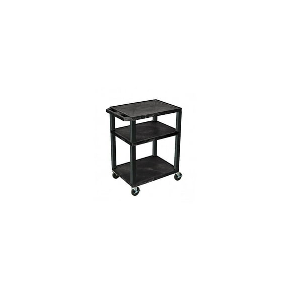 Luxor A/V Cart - Three Shelves-Color:Black