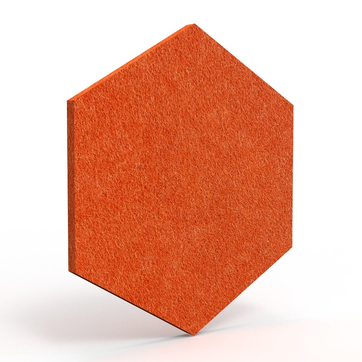 Luxor Reclaim Stick-On Decorative Acoustic Panels 11"H x 9.5"W Orange PET 6/Pack (RCLMHEX006)