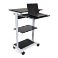 thumbnail image 1 of LUXOR STAND-WS30 Three-shelf Adjustable Stand Up Workstation, 1 of 5